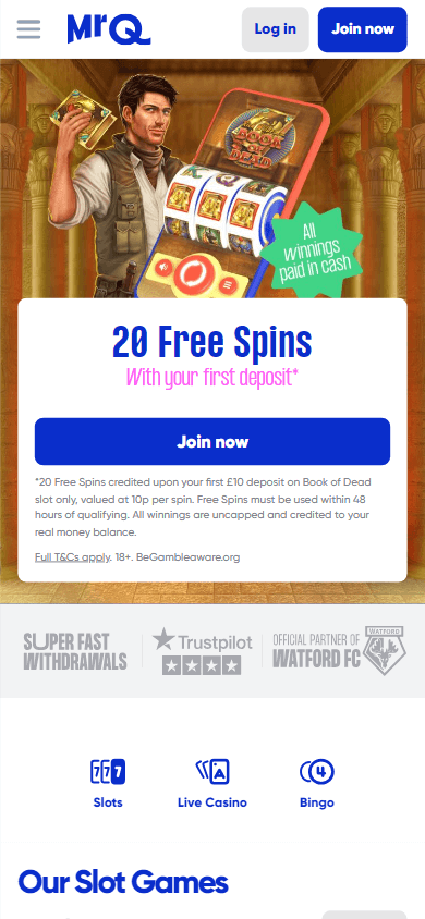 MrQ Casino Mobile screenshot